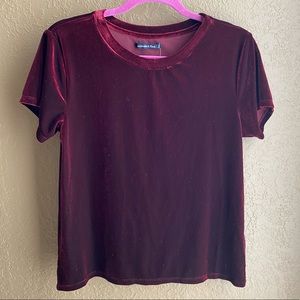 Abercrombie and Fitch Velvet Maroon T-Shirt